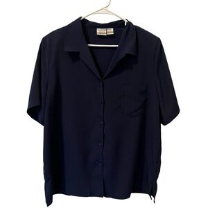 Allison Daley Navy Blouse